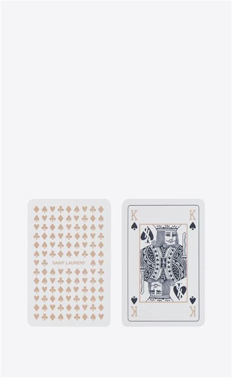 Saint Laurent playing cards 